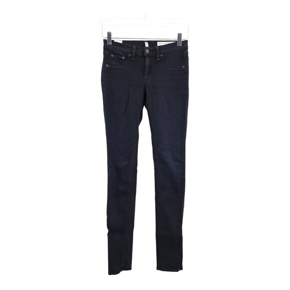 Rag & Bone Legging Skinny Leg Womens Jeans Black Size 24 Denim Pockets Stretchy - Picture 1 of 10